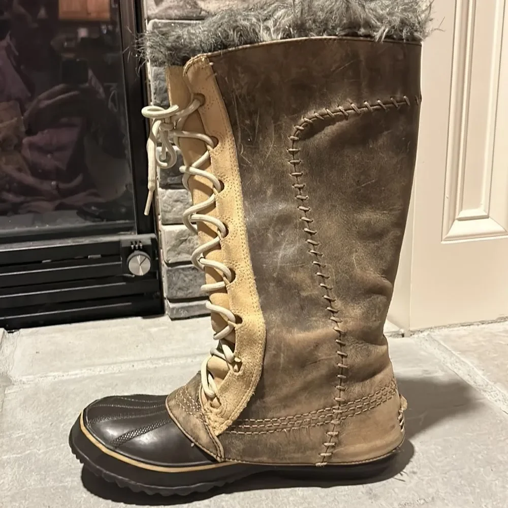 Sorel Cate The Great Curry Biscotti Winter Boot - Picture 7 of 13